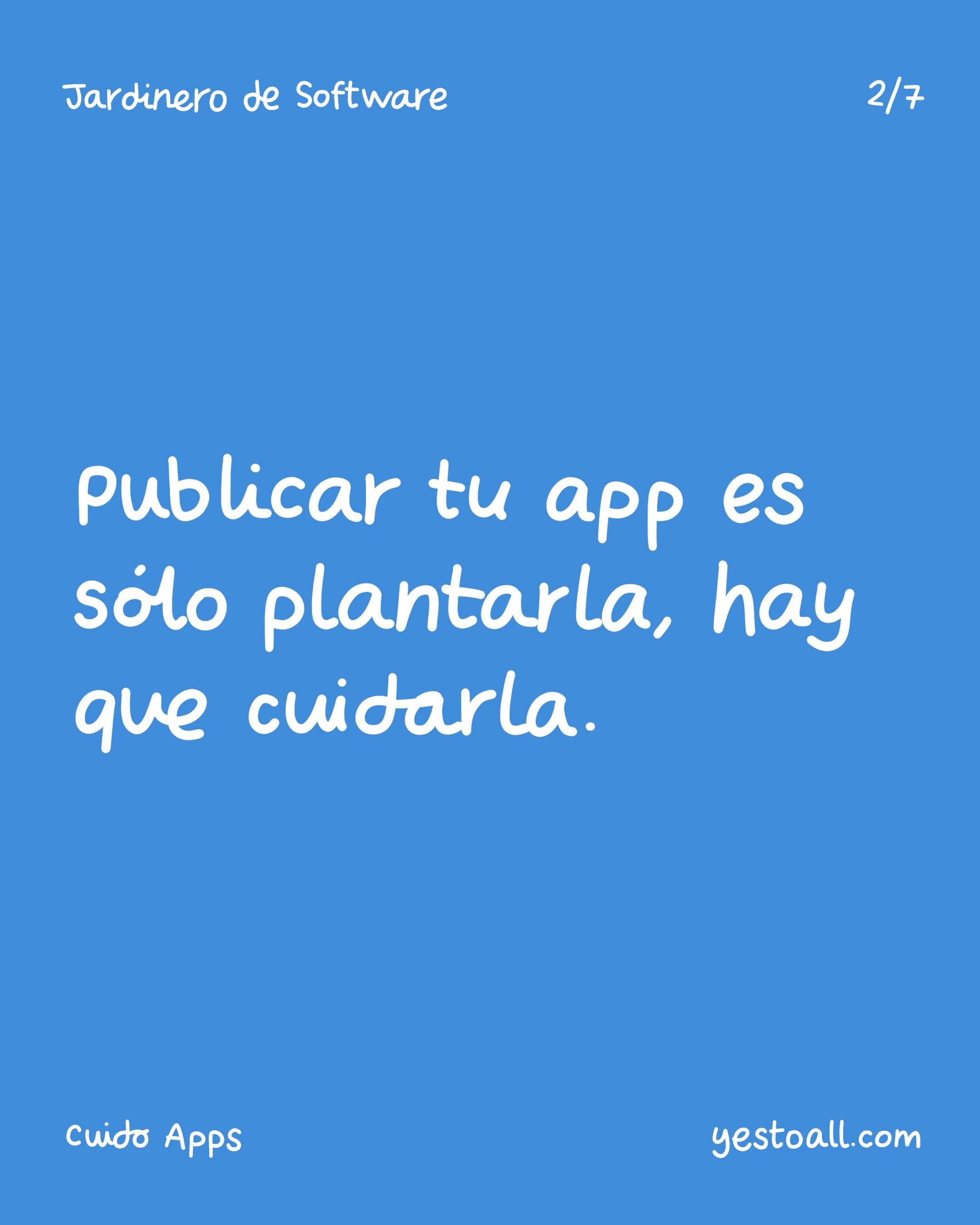 Publicar no es terminar, es el comienzo