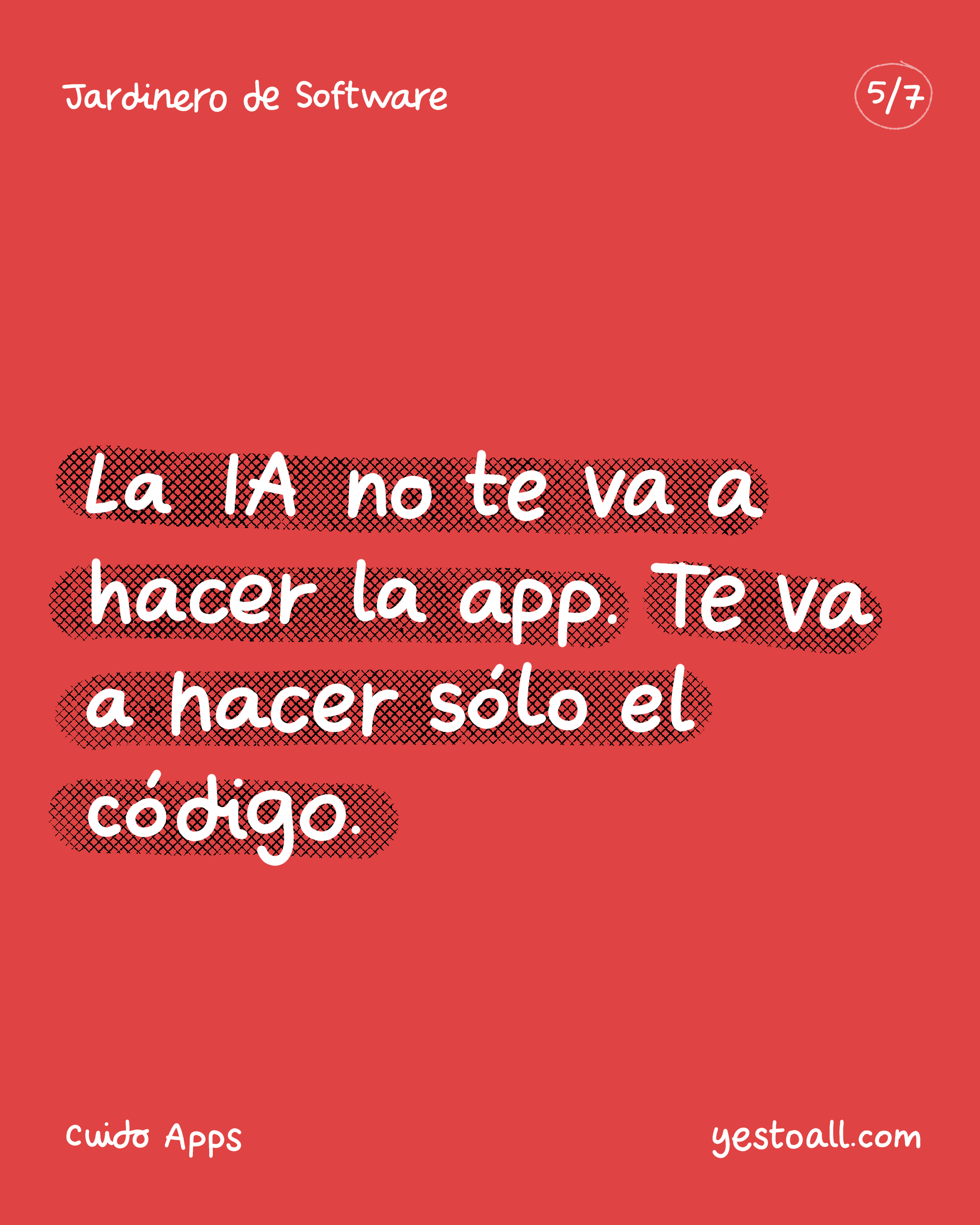 La IA no hace apps
